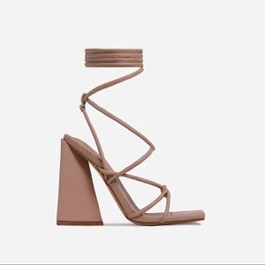 EGO - NUDE FAUX LEATHER HEEL